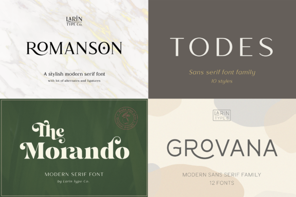 Modern Font Bundle — PSD Mockups & Freebies | Mr.Mockup