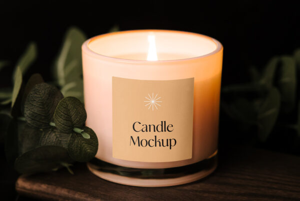 Branded Candle Mockup
