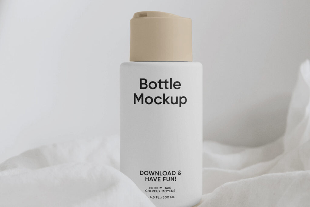 Creme Bottle PSD Mockup