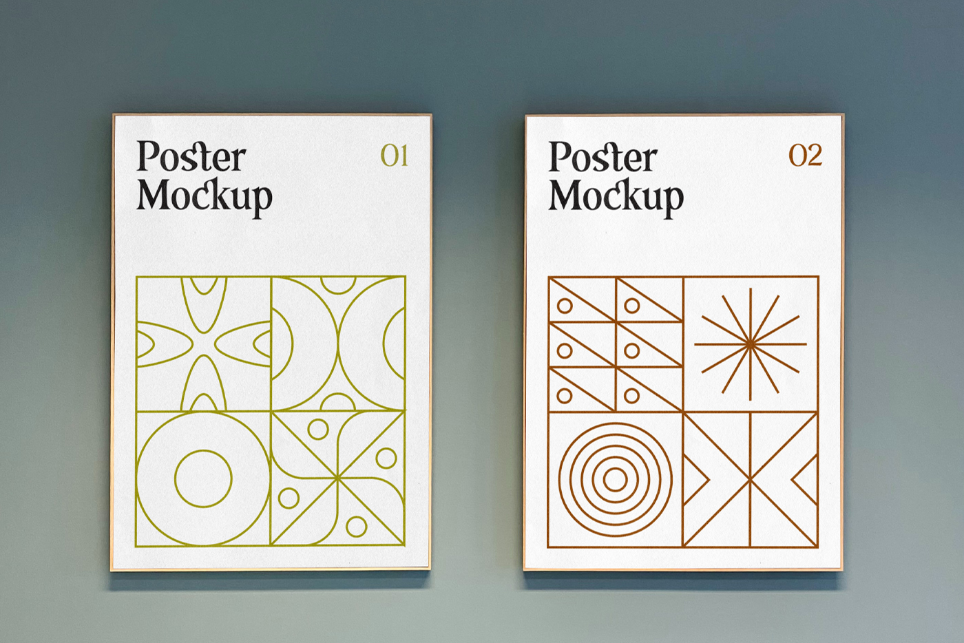 Double Poster PSD Mockup — Mr.Mockup | Graphic Design Freebies
