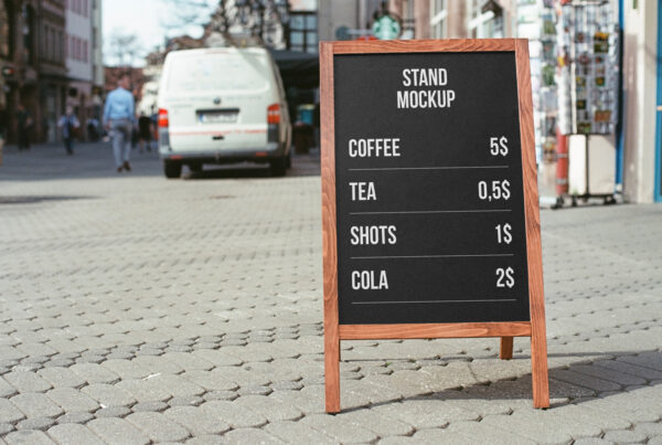 Stand on Street Mockup