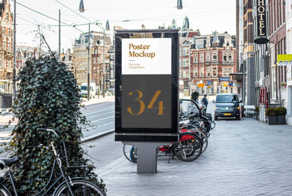 Street Poster PSD Mockup