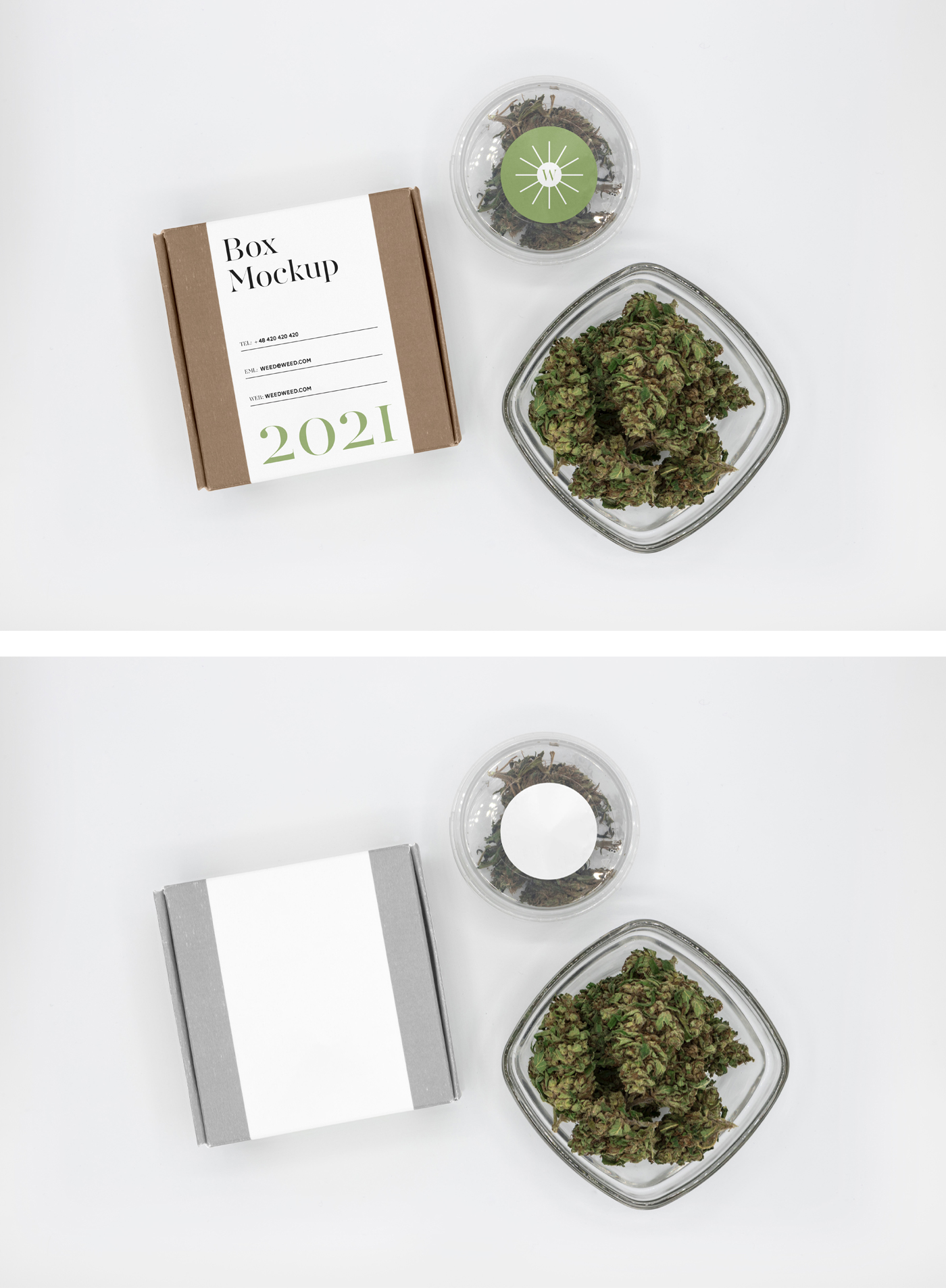 Gift Package Set Mockup