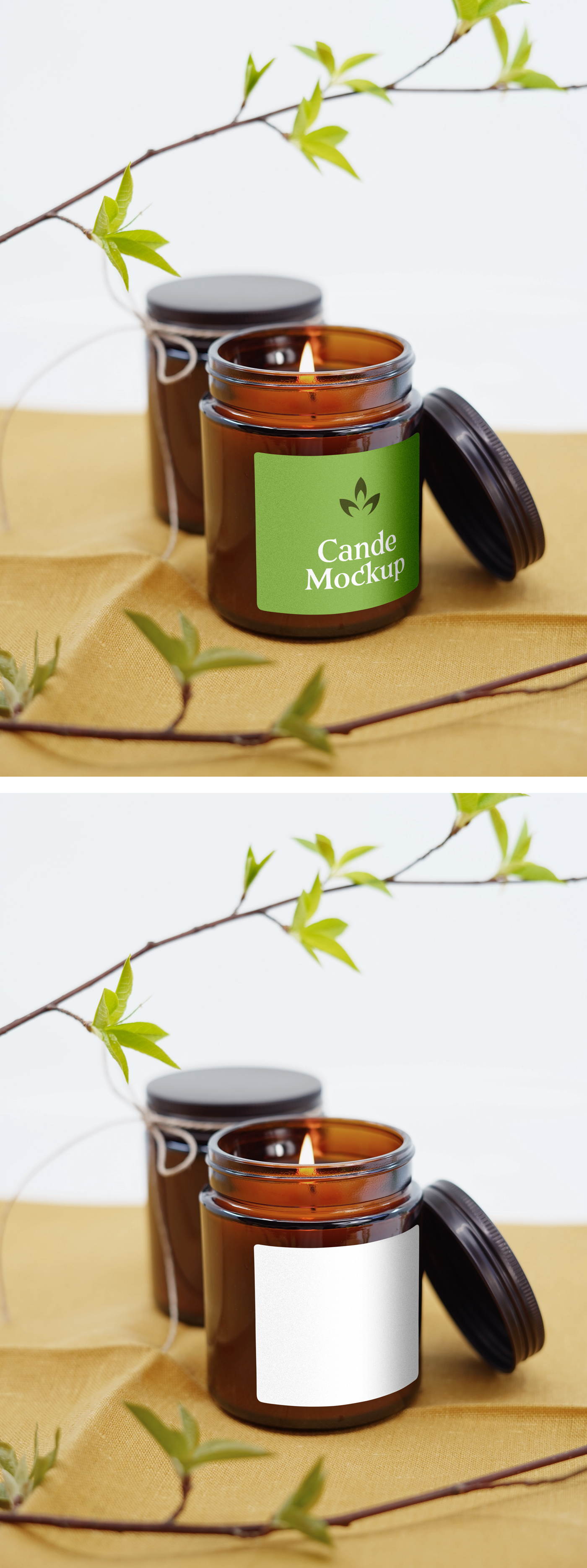 Label on Candle Mockup — Mr.Mockup | Graphic Design Freebies