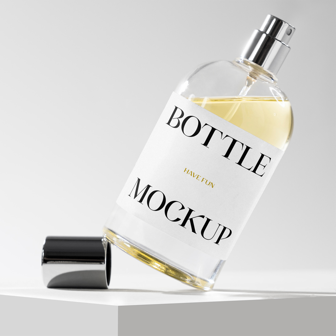 Flacon Bottle Mockup — Mr.Mockup | Graphic Design Freebies