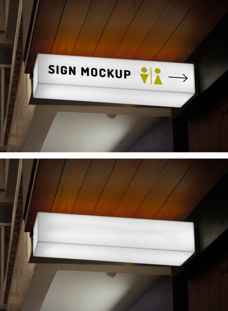 Light Sign Mockup — Mr.Mockup | Graphic Design Freebies