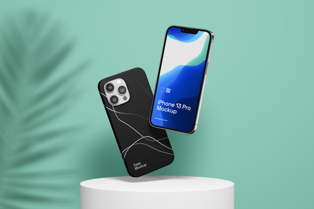 Two iPhone 13 Pro Mockups 01 IP13PM