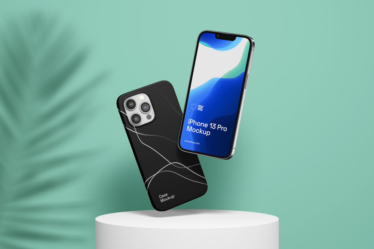 Two iPhone 13 Pro Mockups 01 IP13PM