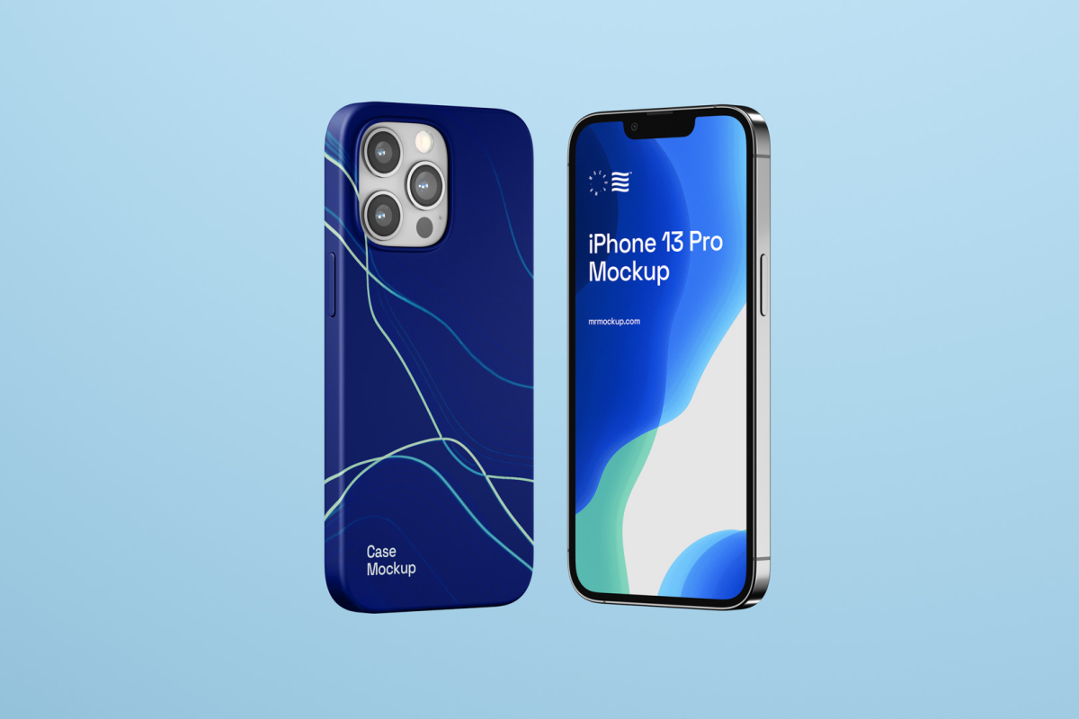 Two iPhone 13 Pro Mockups 06 IP13PM