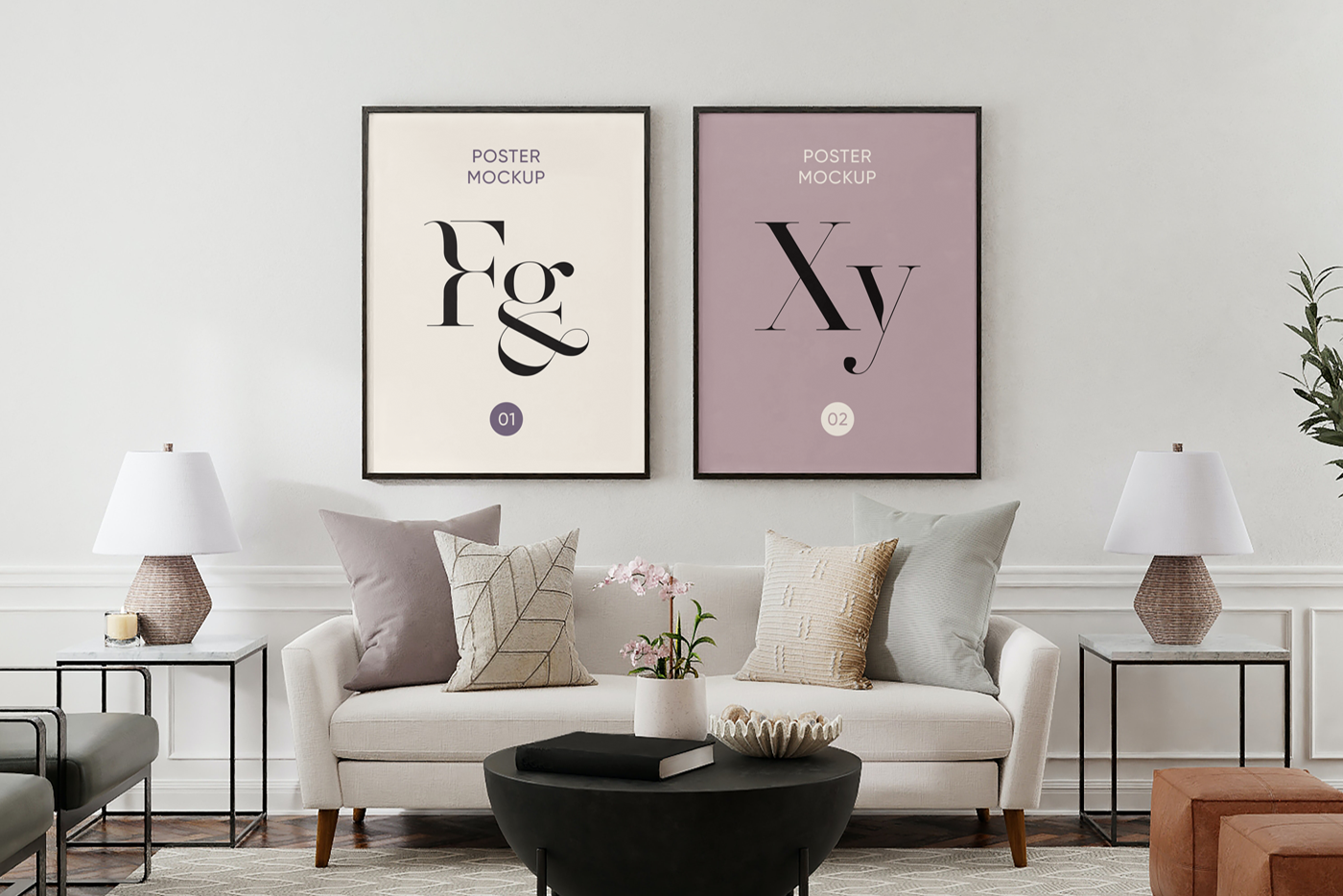 House Decoration Posters Mockup — Mr.Mockup Graphic Design Freebies
