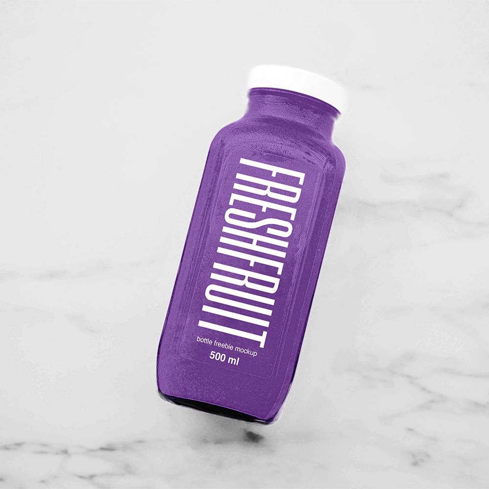 Juice Bottle Mockup — Mr.Mockup Graphic Design Freebies
