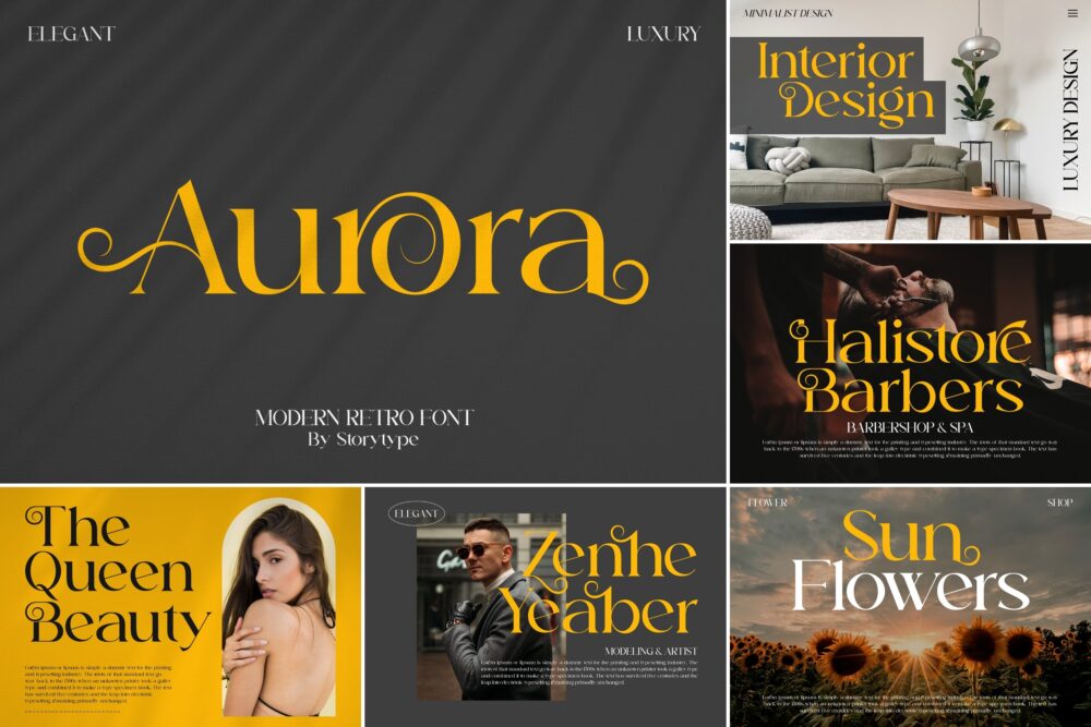 The Modern Display Font Bundle — Mr.Mockup