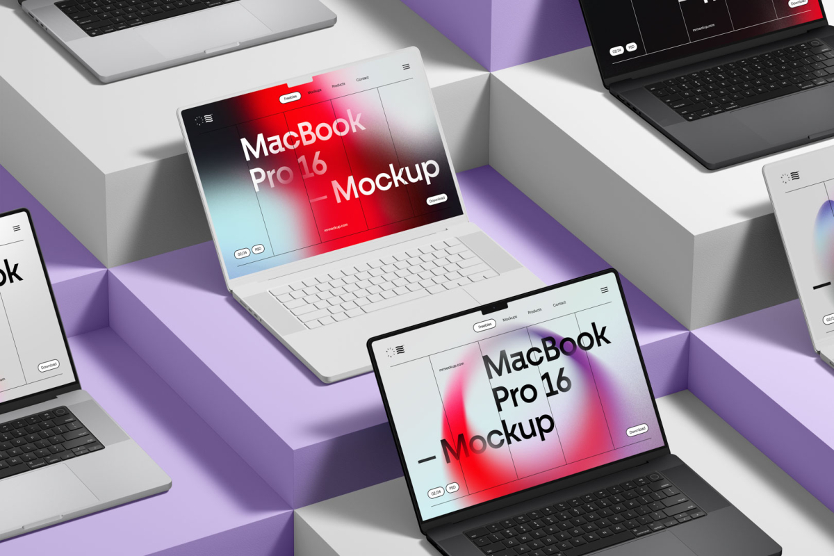 MacBook Pro 16 Mockups Set MBP16M