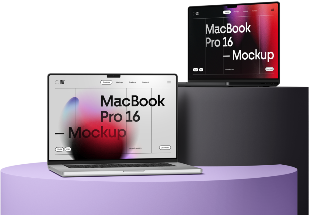 MacBook Pro 16 Mockups — PSD Mockups & Freebies | Mr.Mockup