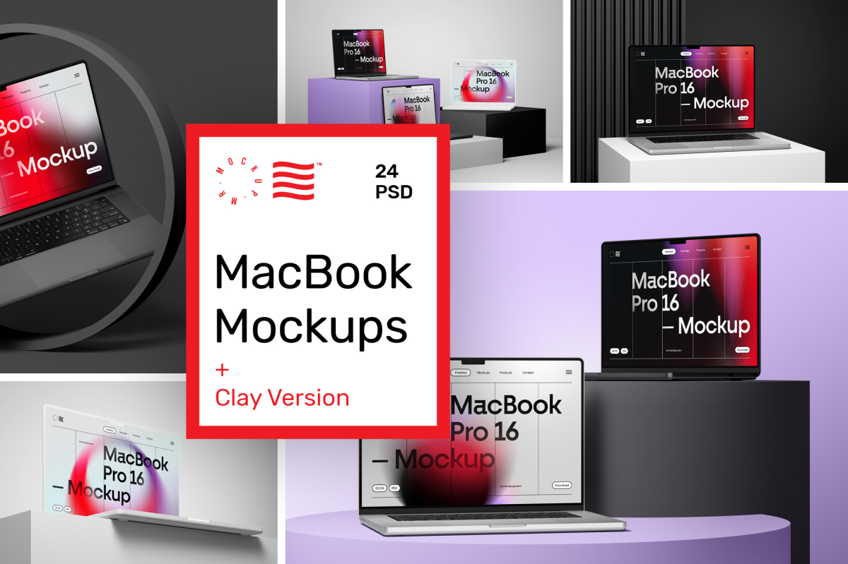 MacBook Pro 16 Mockups