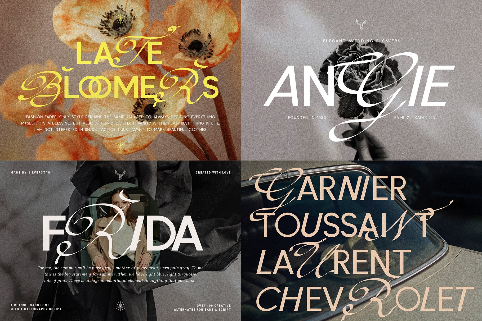 Vintage Retro Font Bundles - Best Seller Font Collection