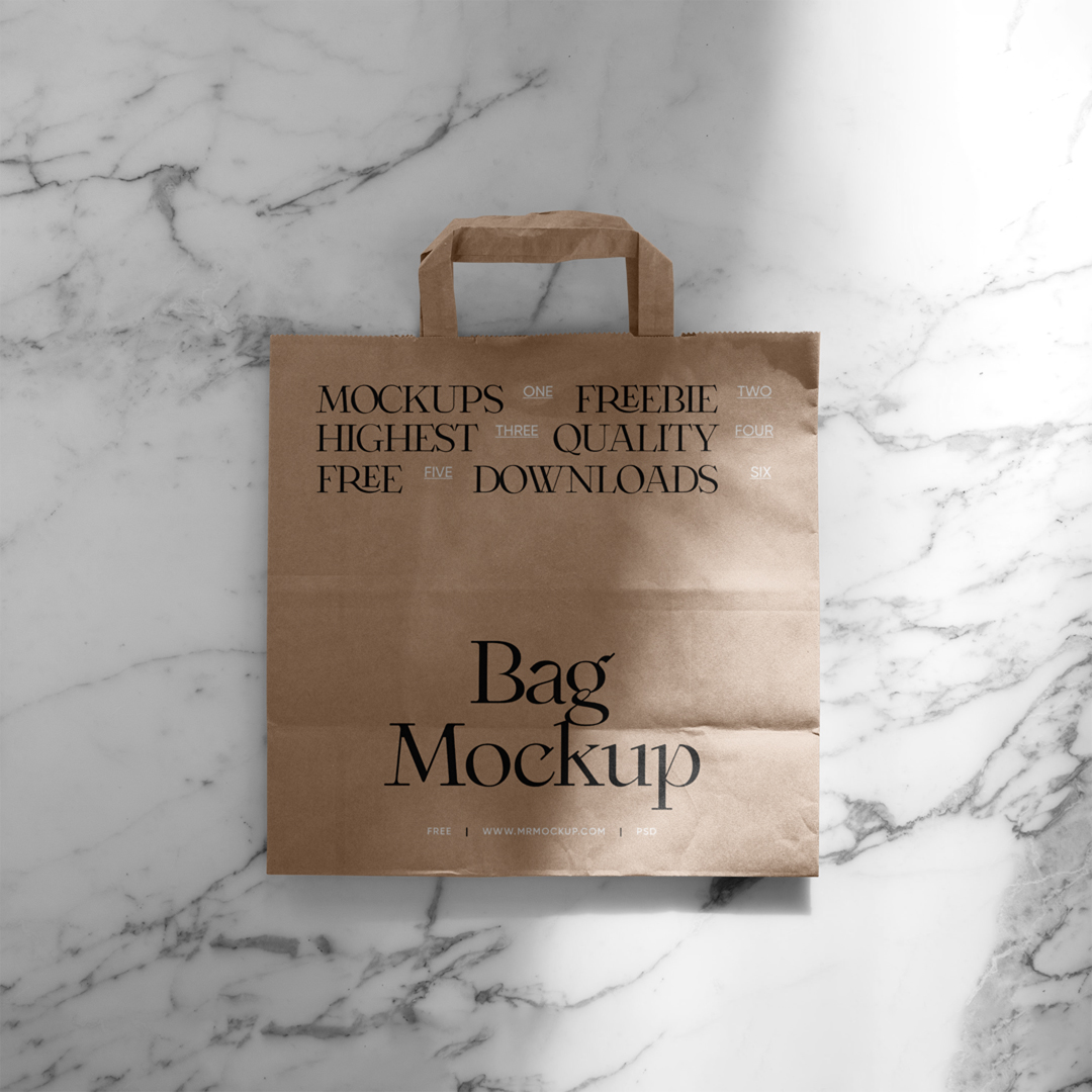 Small Shopping Bag Mockup — Mr.Mockup