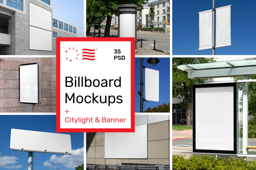 City-Billboard-Mockups-W-00 City Billboard Mockups and Banner Mockups