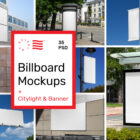 City Billboard Mockups and Banner Mockups