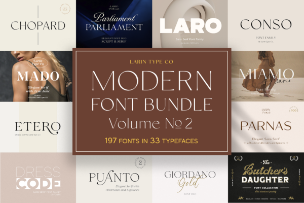 1 modern font bundle v2