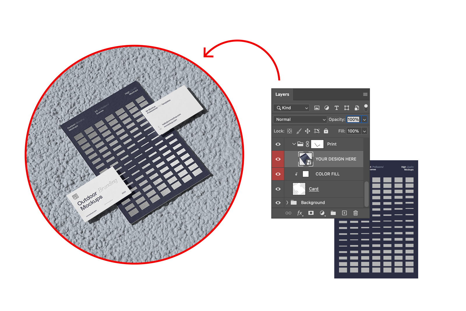 Easy to use feature from outdoor branding mockups.