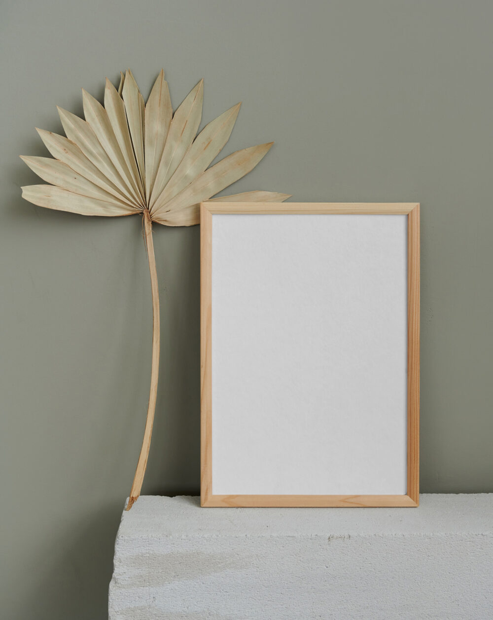 Wood Frame on Brick Mockup — Mr.Mockup