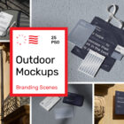 Outdoor branding mockups