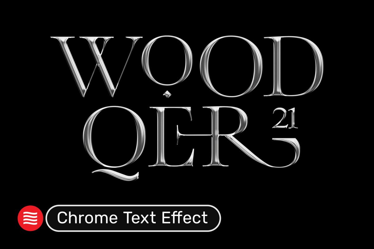 Chrome Text Effect
