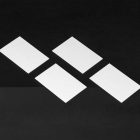 Blank Business Cards Set Branding Mockups Kit seen from above and located on the black wooden stairs.
