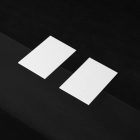 Blank Business Cards Branding Mockups Kit seen from above and located on the black wooden stairs.