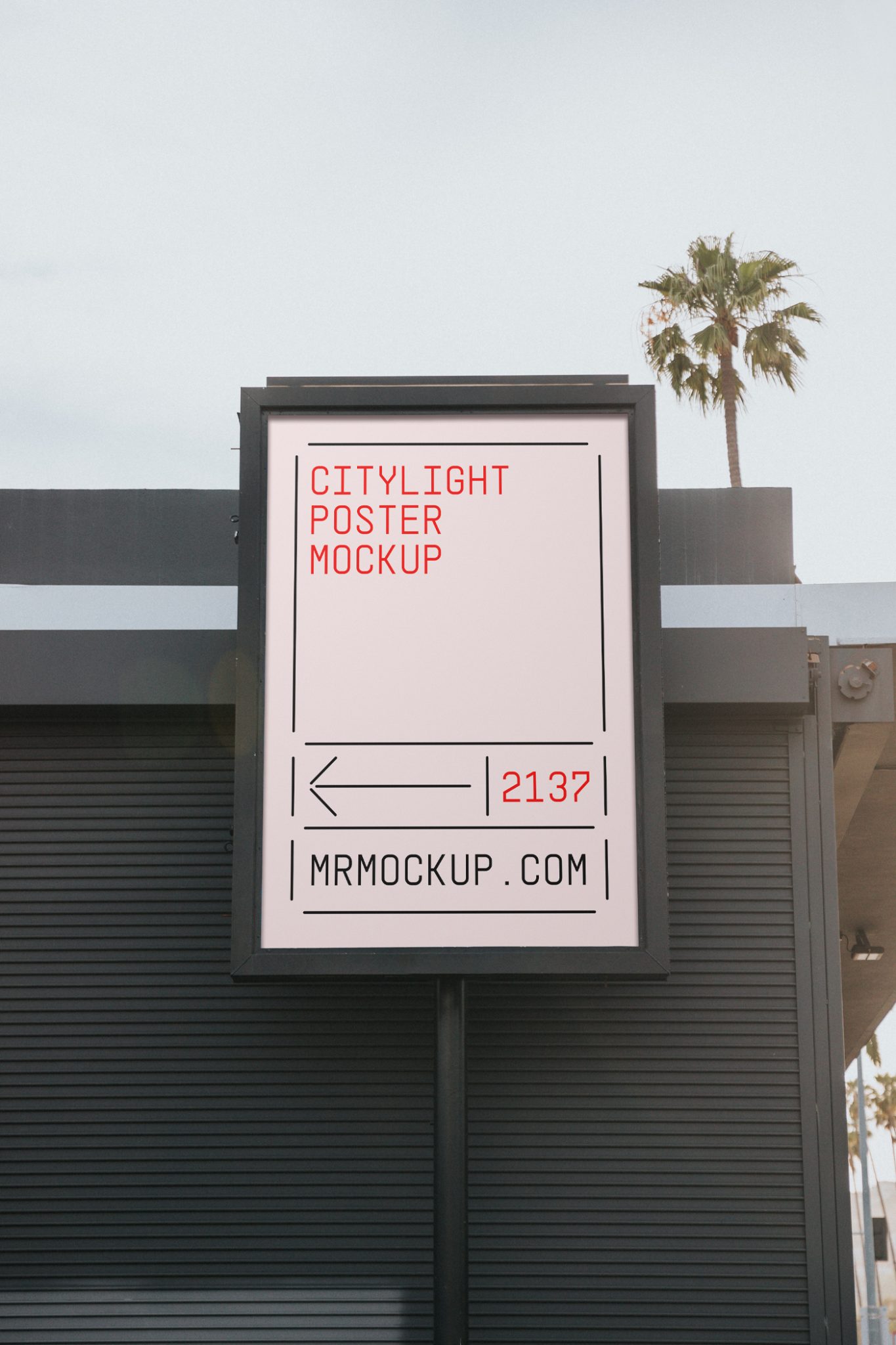 Free Citylight Poster Mockup — Mr.Mockup