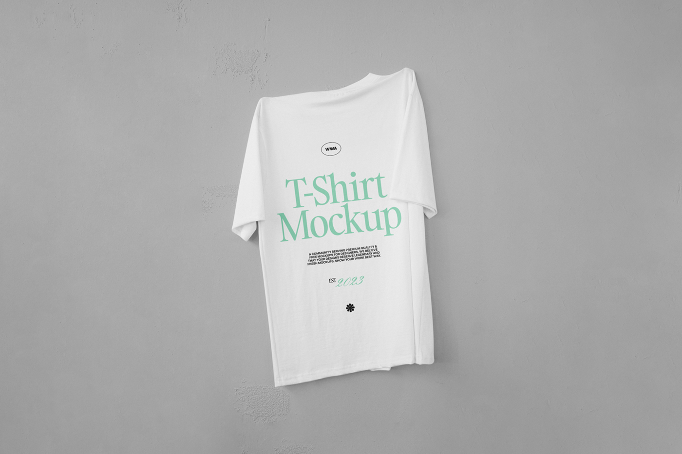 Free Hanging T-Shirt Mockup — Mr.Mockup