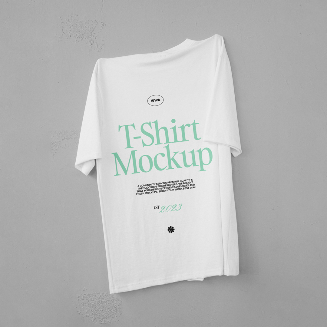 Free Hanging T Shirt Mockup — MrMockup