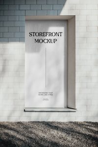 Free Signage Wall Mockup — Mr.Mockup