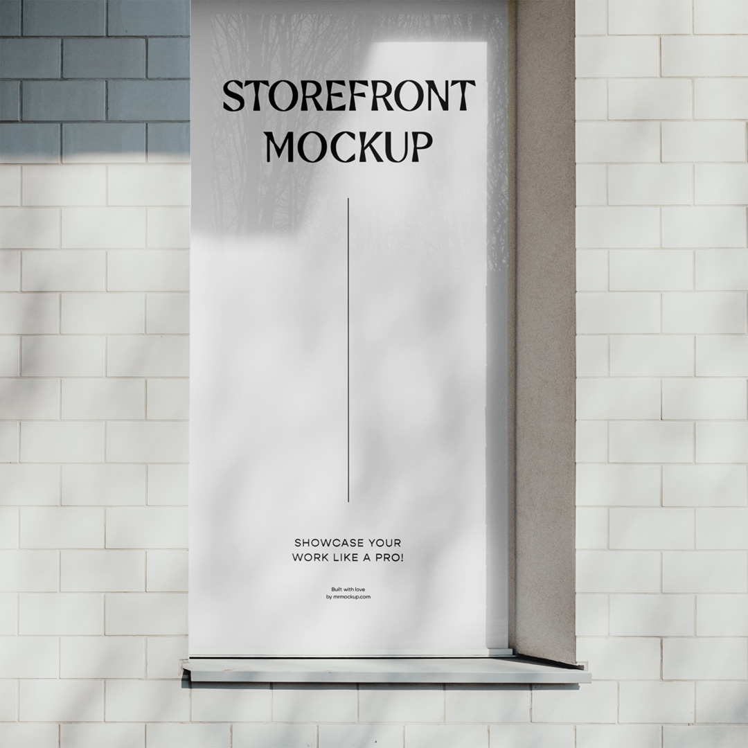 Free Signage Wall Mockup — Mr.Mockup