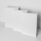 Three blank a4 magazines studio scene from studio magazine mockup.