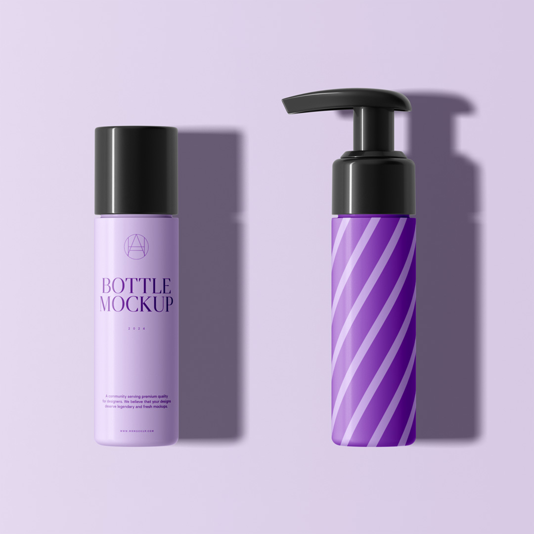 Free Plastic Bottle Mockups — Mr.Mockup