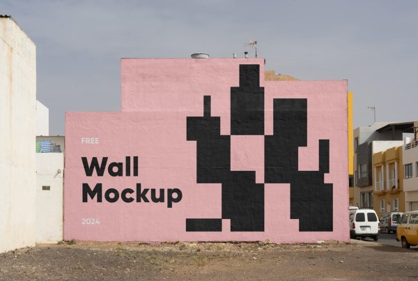 Front view, wall elevation mockup.