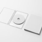 Viewed from above, DVD Mockups presents an open, transparent plastic package and a white paper box lying on the white background.