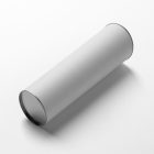 View from above the scene from Studio Wine Mockups of a wine tube package lying on the white background.