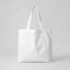 Front view, white canvas bag mockup from the studio apparel mockups product.