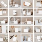 Compilation of all scenes from the Business Card Mockups.