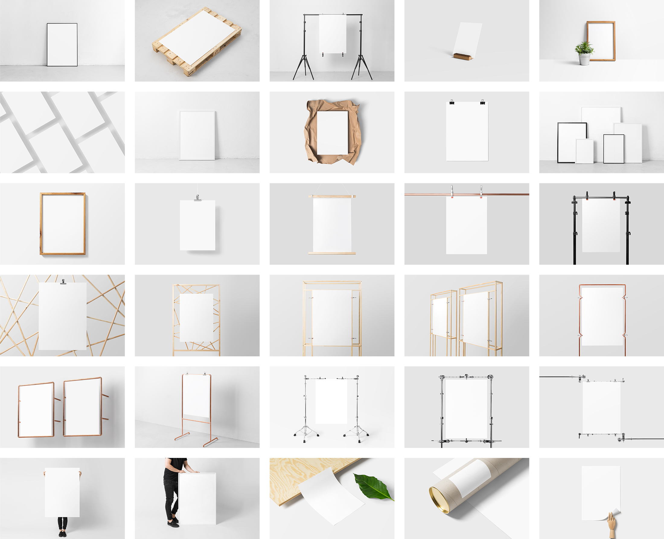 Compilation of all scenes from the Poster Mockups.