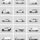 Compilation of all scenes from the Vehicle Mockups.
