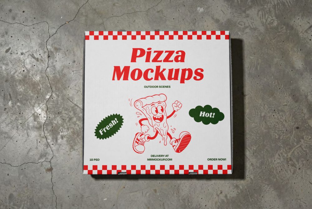 Pizza Box Mockup 05 PZM