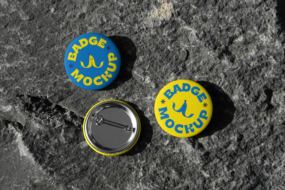 Three Outdoor Badge Mockups 03 OBGM